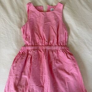 Girls Gap Pink Cutout Eyelet Dress